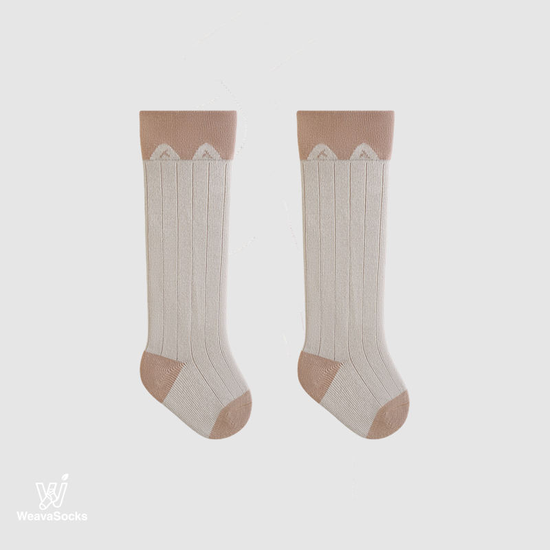 Babies' Color Block Over-the-Knee Socks for Kids-3 Pack