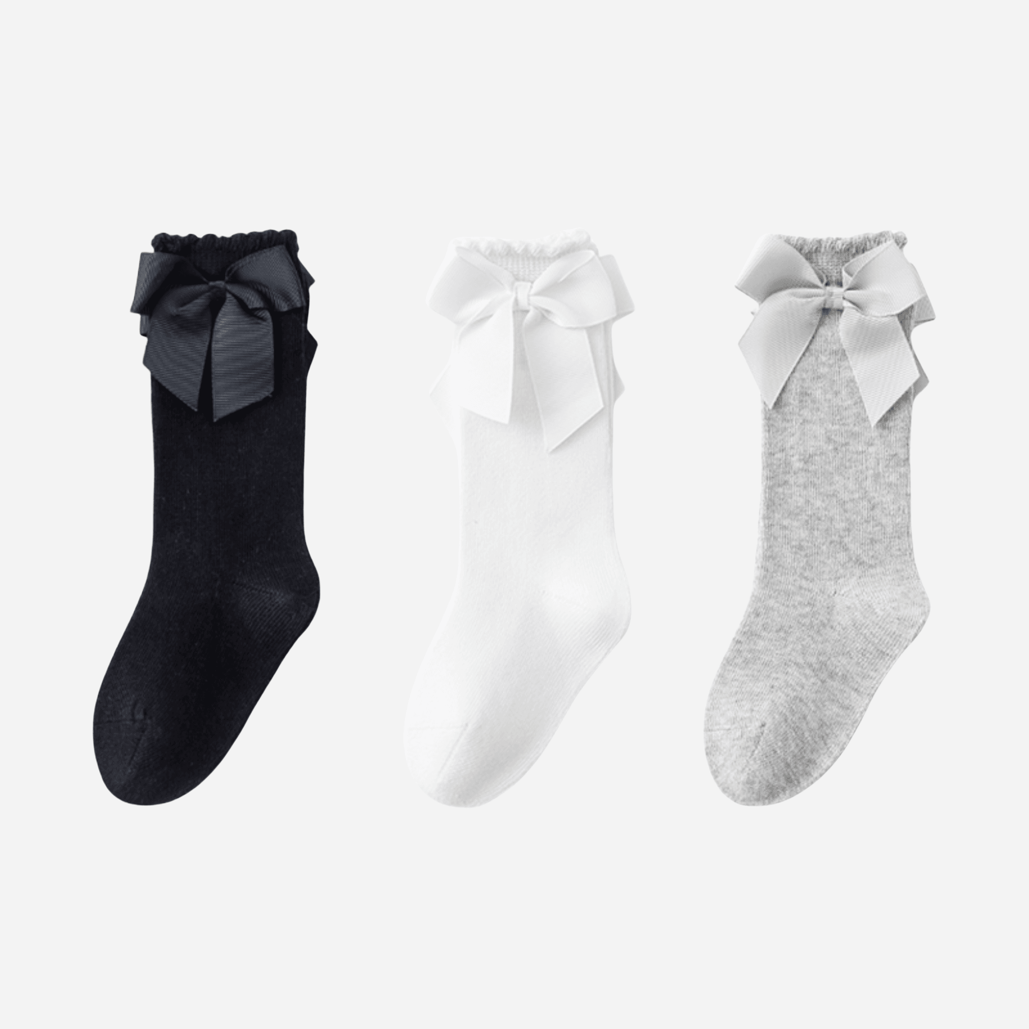 Babies The Grand Bow Knee-Highs-3 pack - Weavasocks