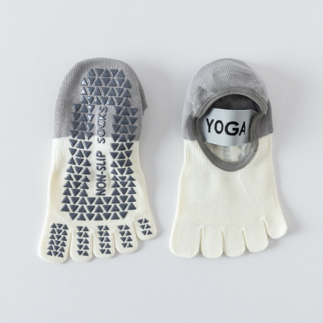 Women's 92% Mercerized Cotton Five-Toe Yoga Socks