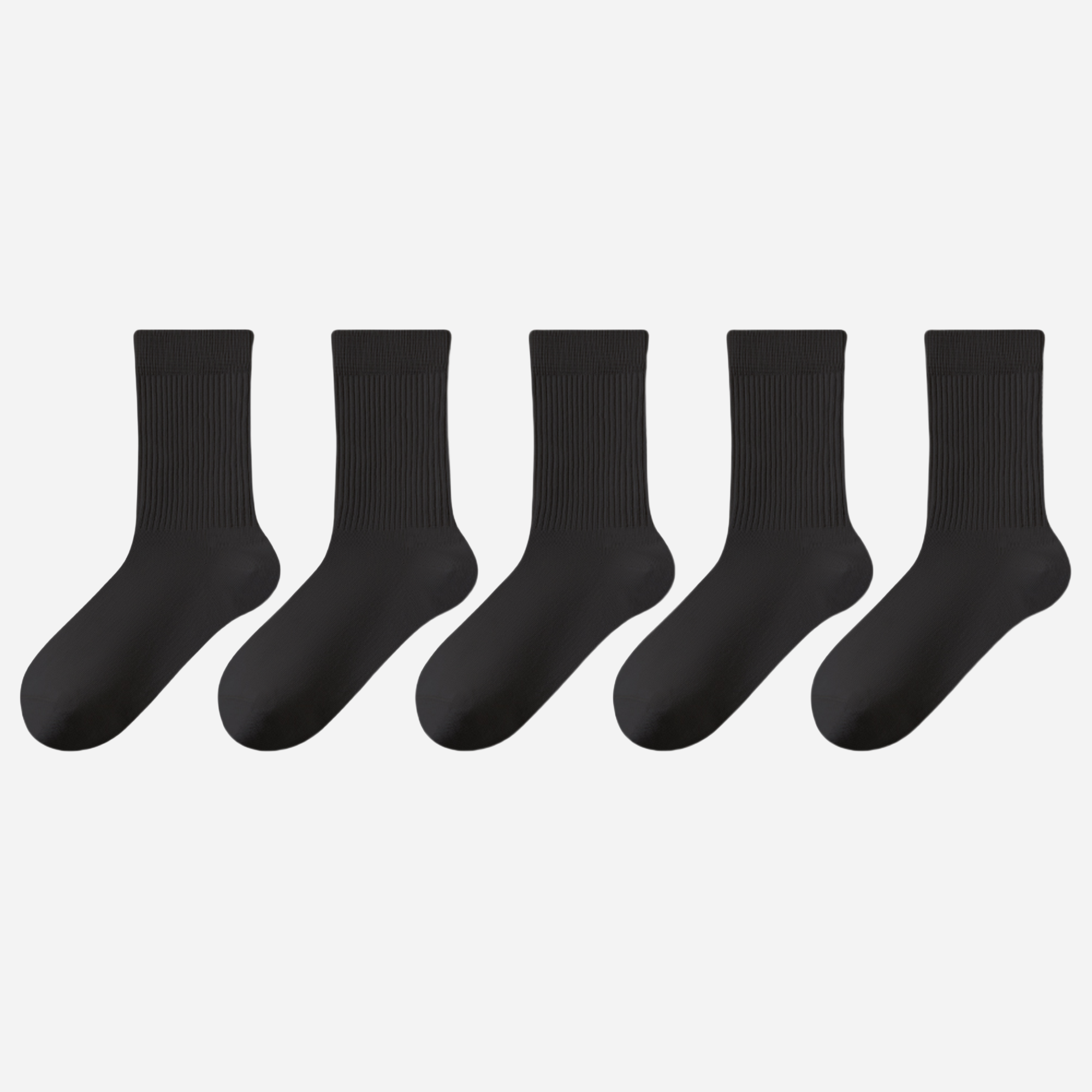 Women's Fresh Rib Crew Socks-5 Pack