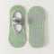 Women's Mercerized 92% Cotton Pilates Socks - product photo showing secure grip comfort