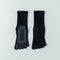 Women's Five-Toe Yoga Crew Socks - detail photo showing secure grip comfort