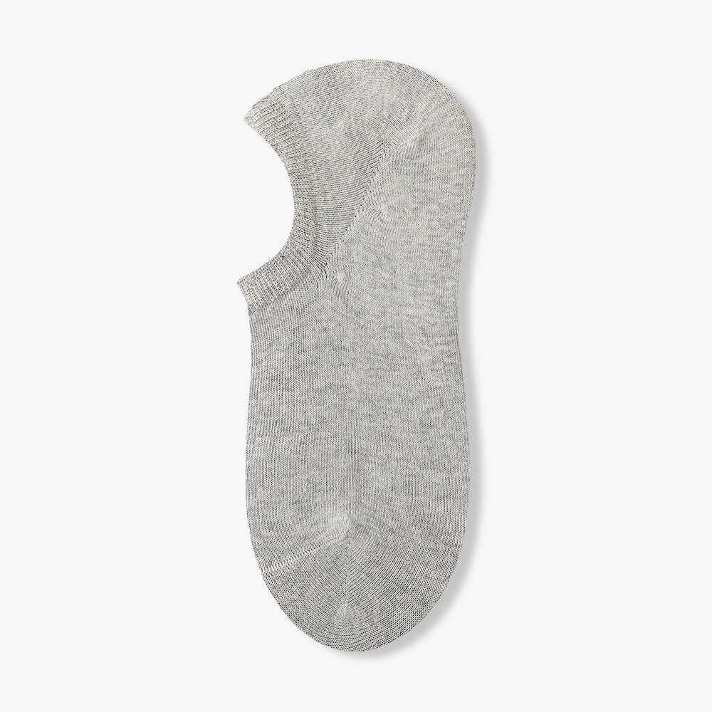 Women's 95% Cotton Heather No-Show Socks