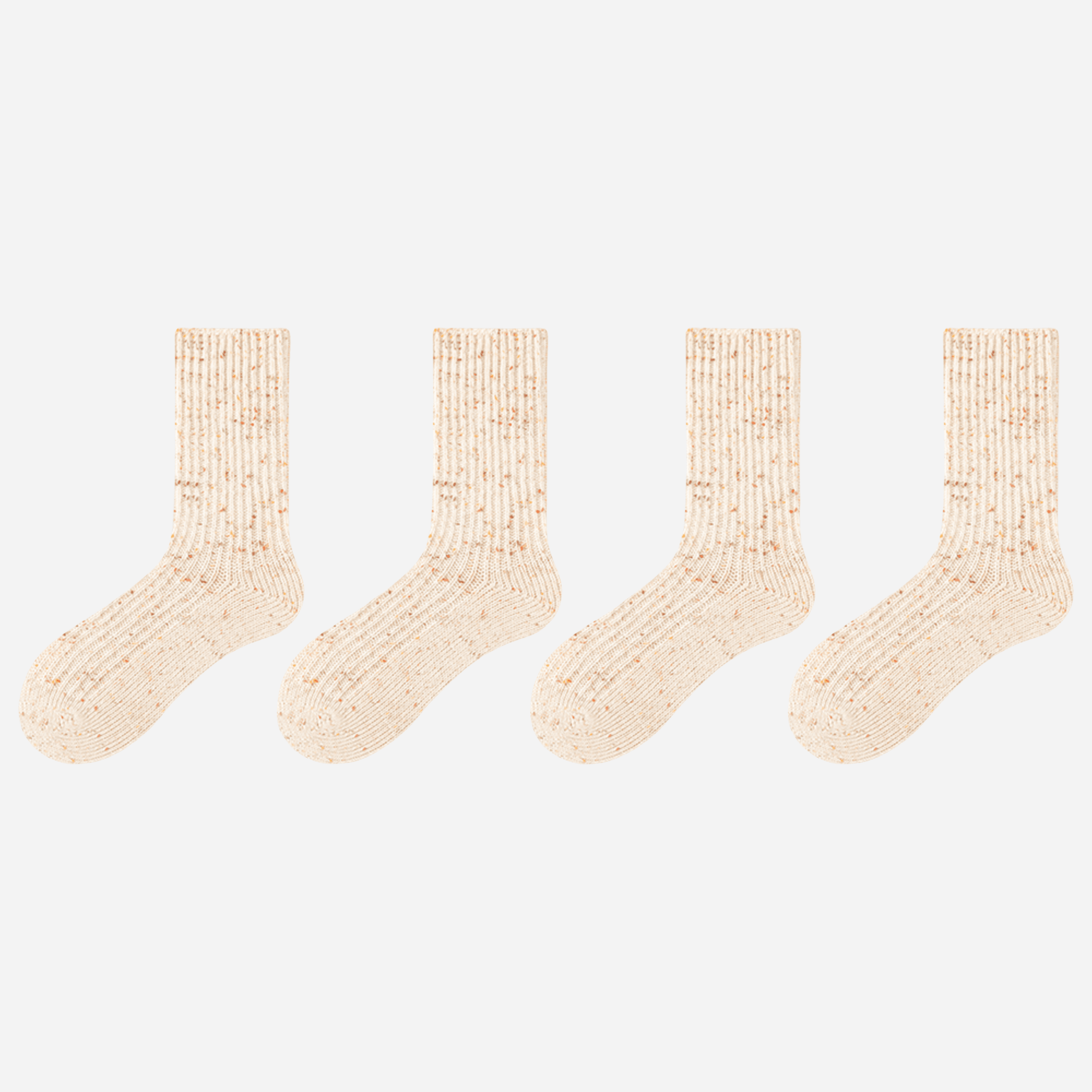 Women's Cozy Flecked Ribbed Socks - 4 Pairs