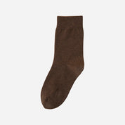 Men's Fine-Knit Heathered Cotton Socks