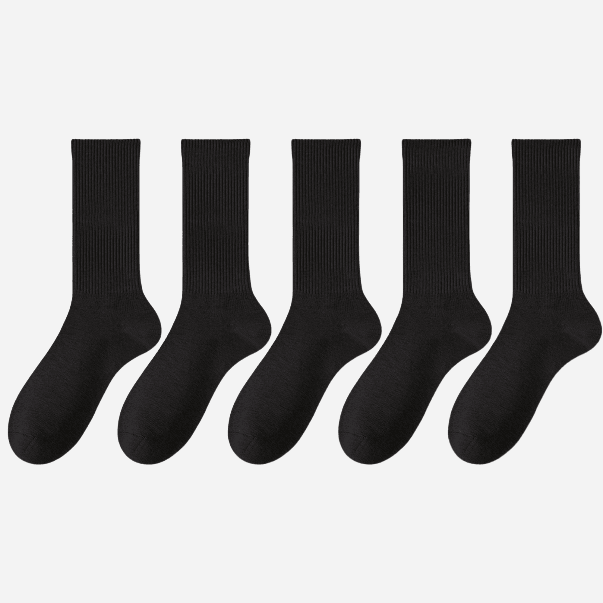 Women's Classic Cotton Ribbed Socks - 5 pairs