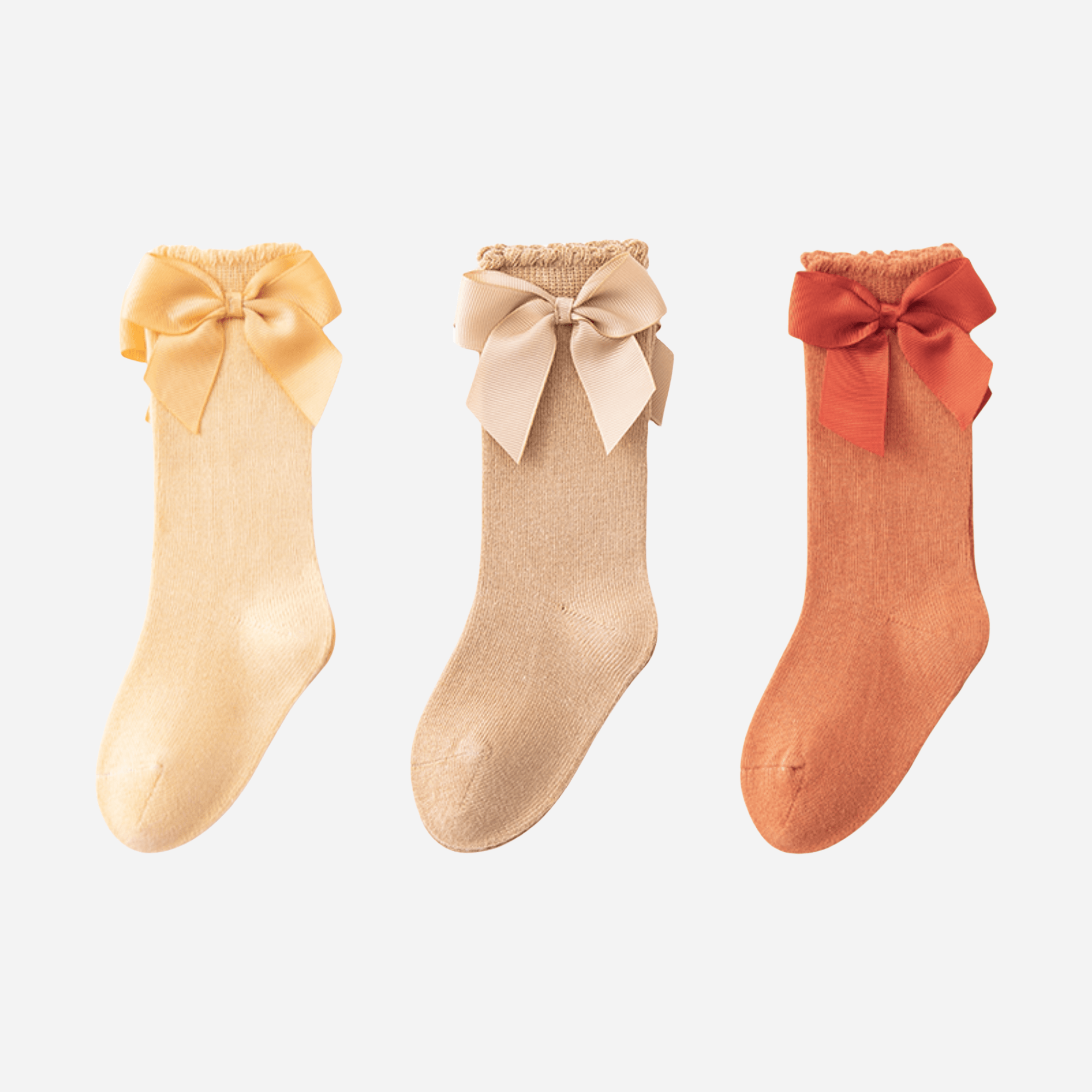Babies The Grand Bow Knee-Highs-3 pack - Weavasocks