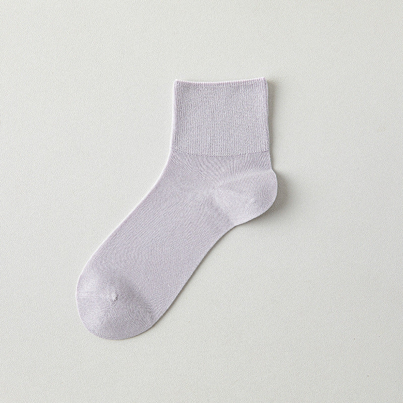 Women's 10% Mulberry Silk Ultra-Thin Cooling Quarter Socks