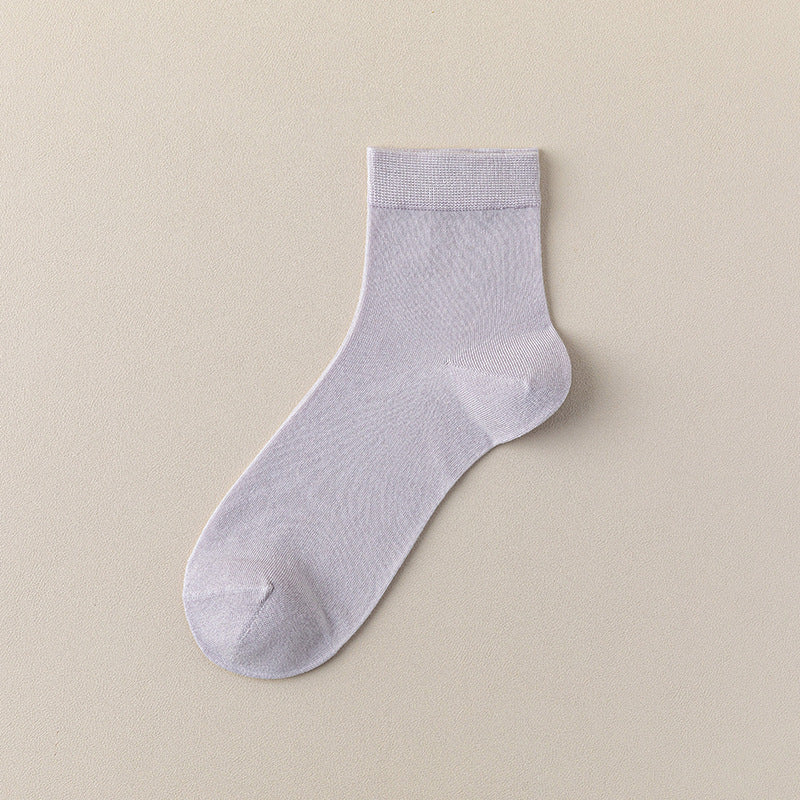 Women's 10% Silk & Modal Antibacterial Ankle Socks - product photo showing modal and mulberry silk comfort