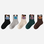 Kid's 3D Puppy Novelty Crew Socks - 5 Pairs - Weavasocks
