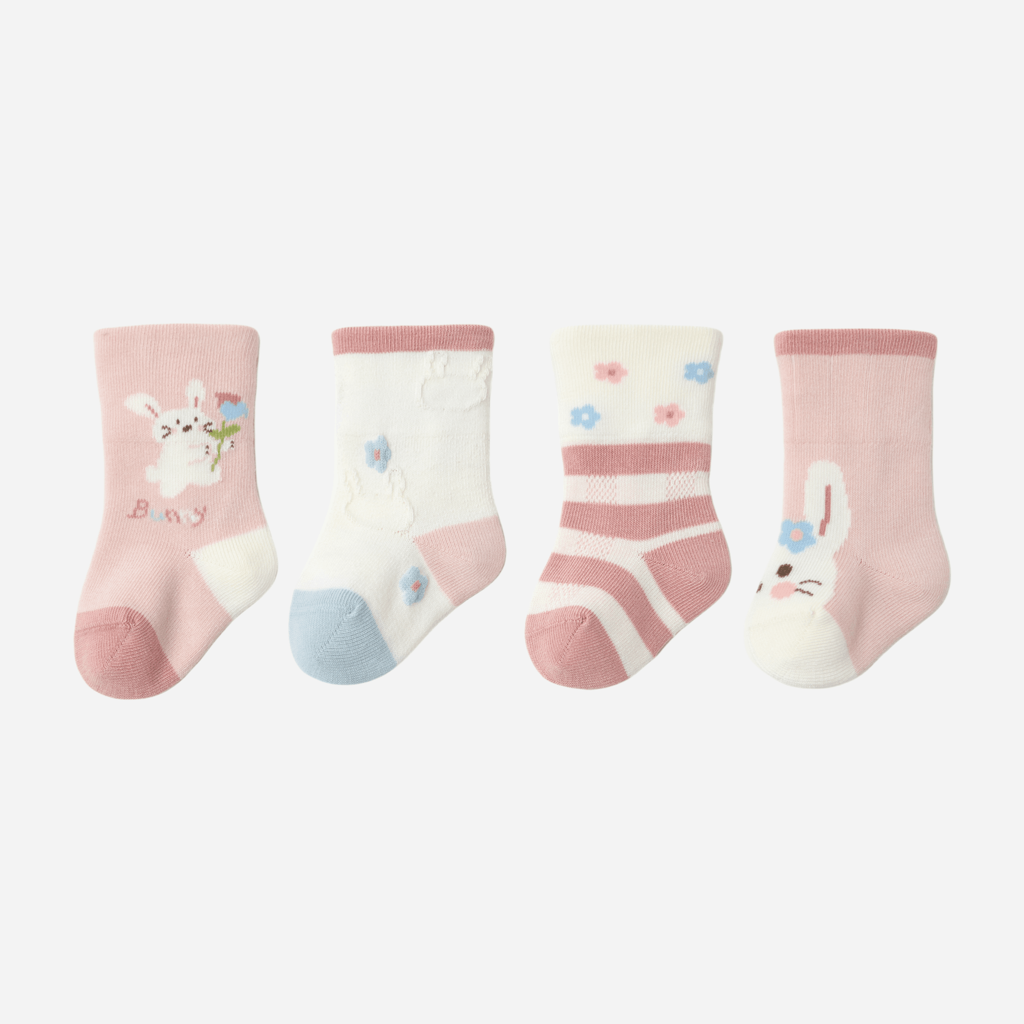 Babies The Cottontail Crew Socks-4 pack - Weavasocks