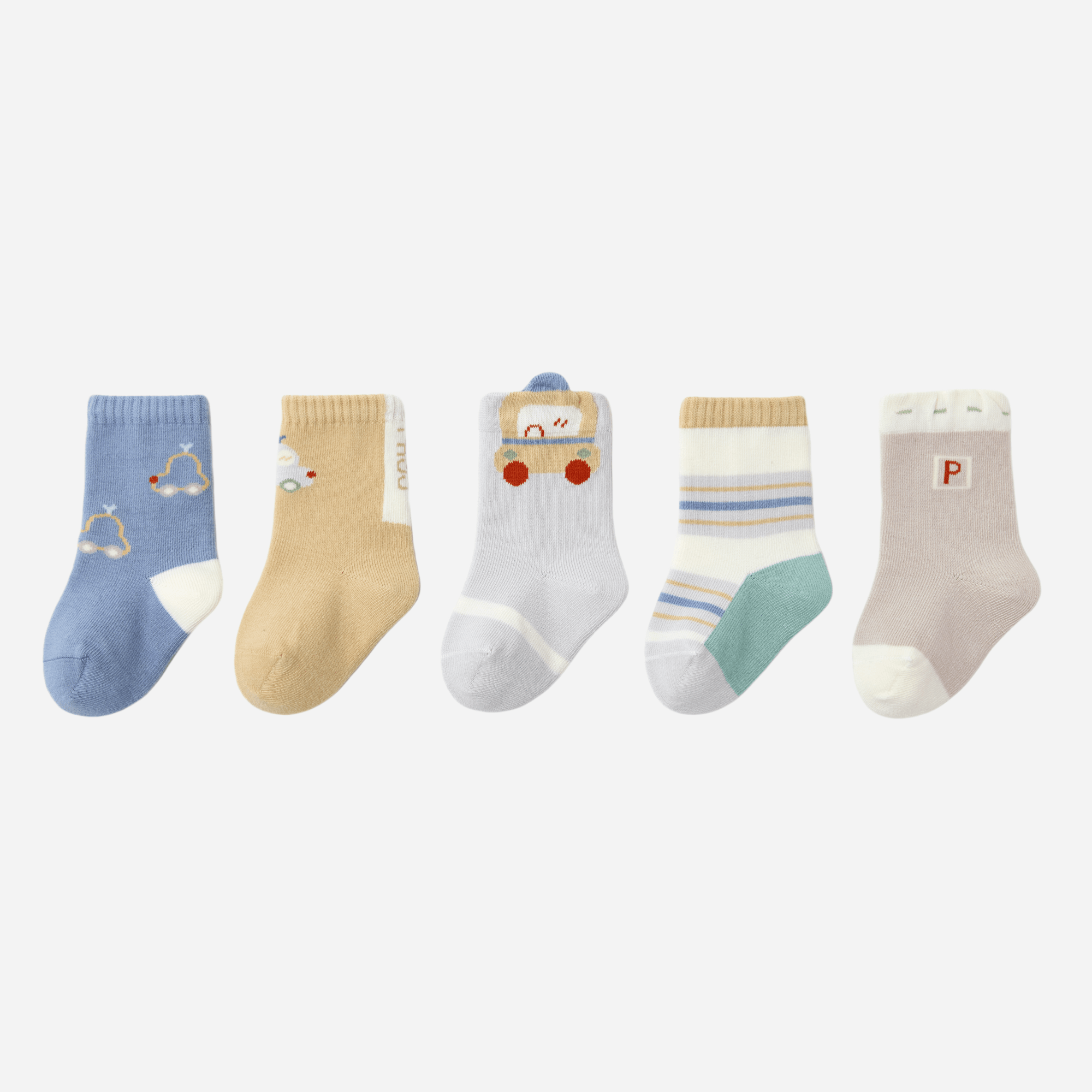 Babies The Things That Go Socks-5 pack - Weavasocks