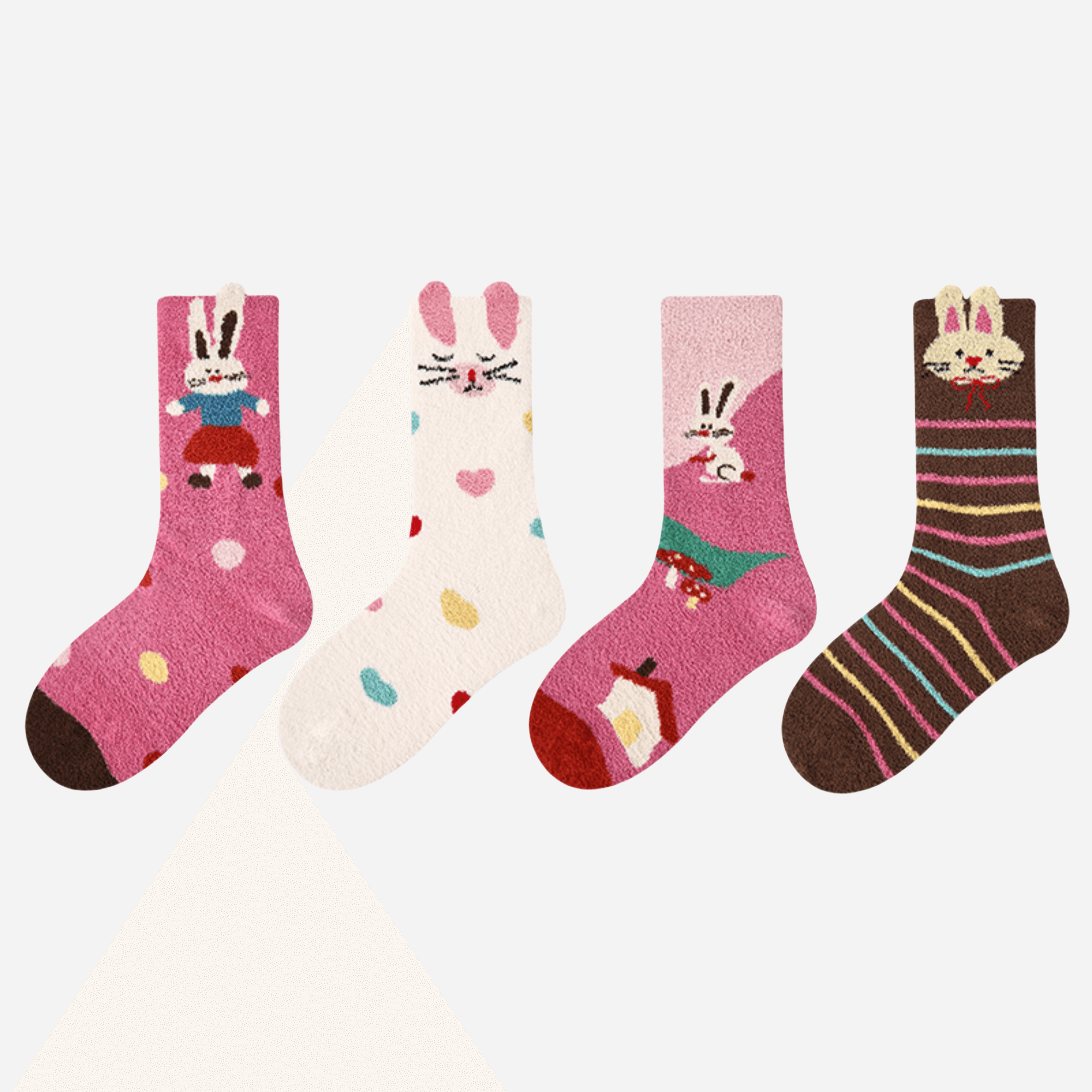 Kid's The Storybook Bunny Socks-4 pack - Weavasocks
