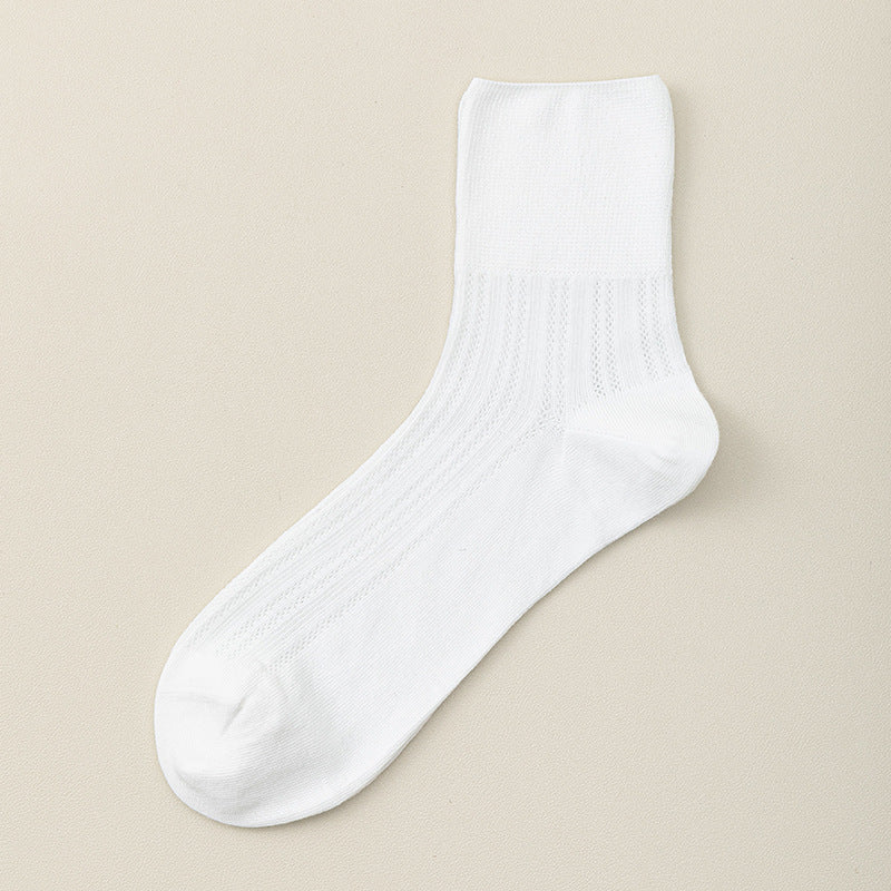 "Breezy Stretch" Ultra-Thin Mesh Quarter Socks - product photo showing breathable mesh comfort