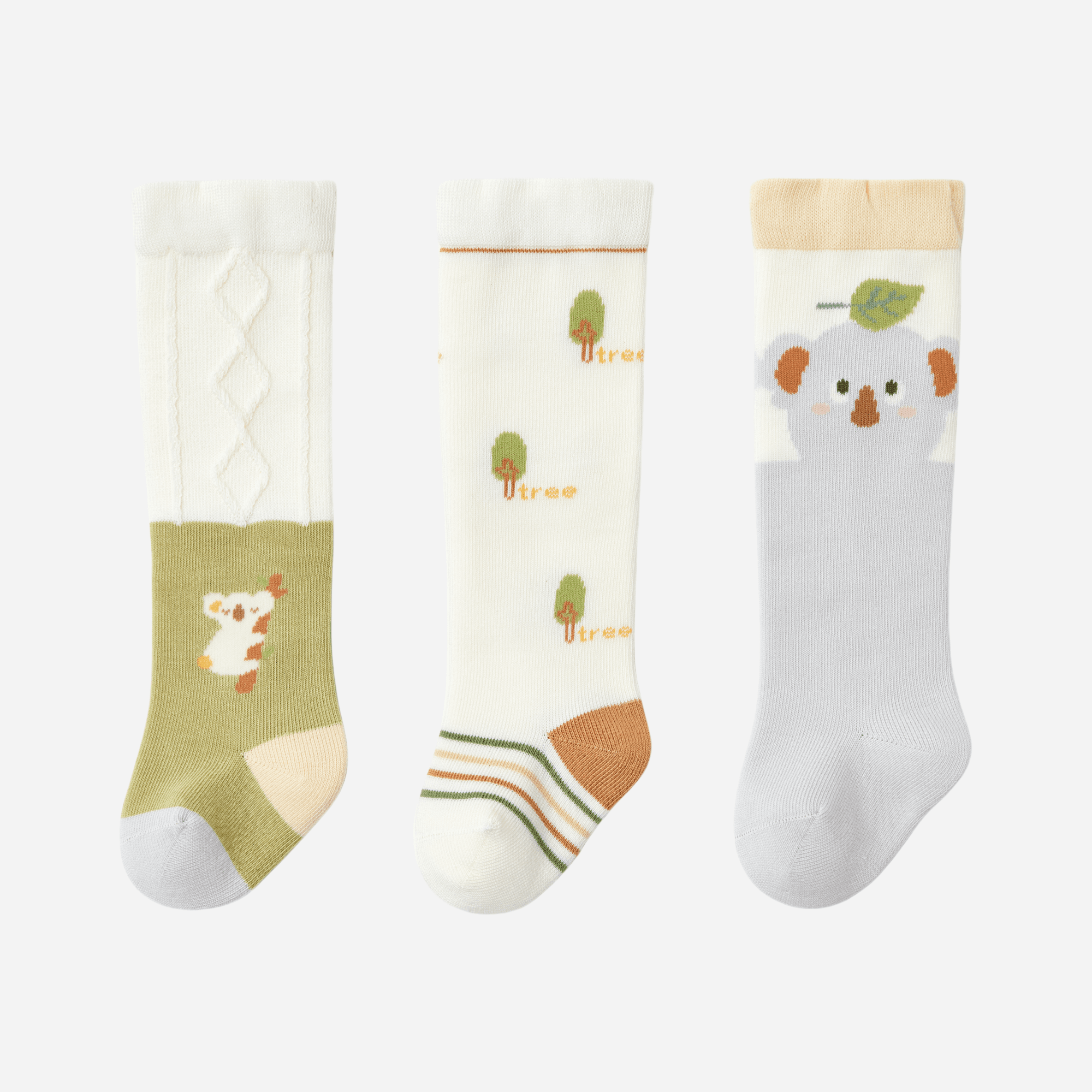 Babies The Koala Knee-Highs-3 pack - Weavasocks