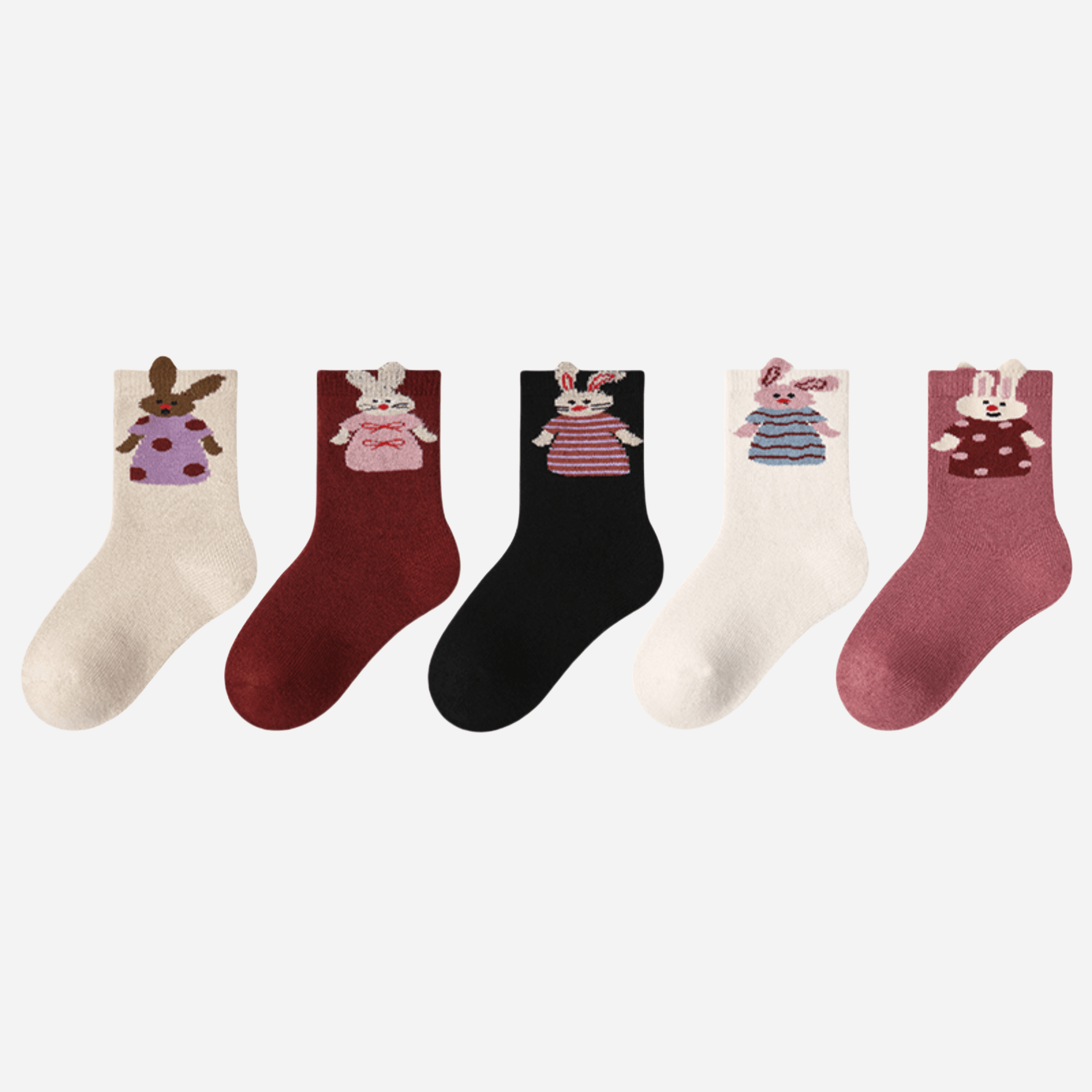Kid's The Bunny's Wardrobe Socks-5 pack - Weavasocks