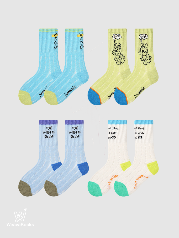 Kids' Type Play Sock Society-4 Pack
