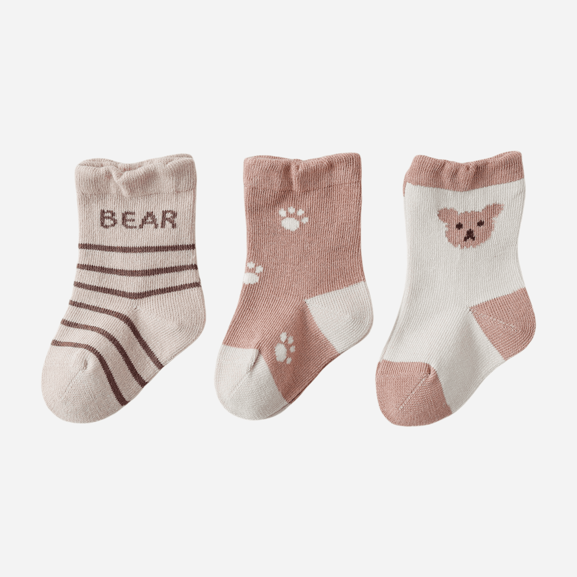 Babies The Bear Tracks Socks-3 pack - Weavasocks