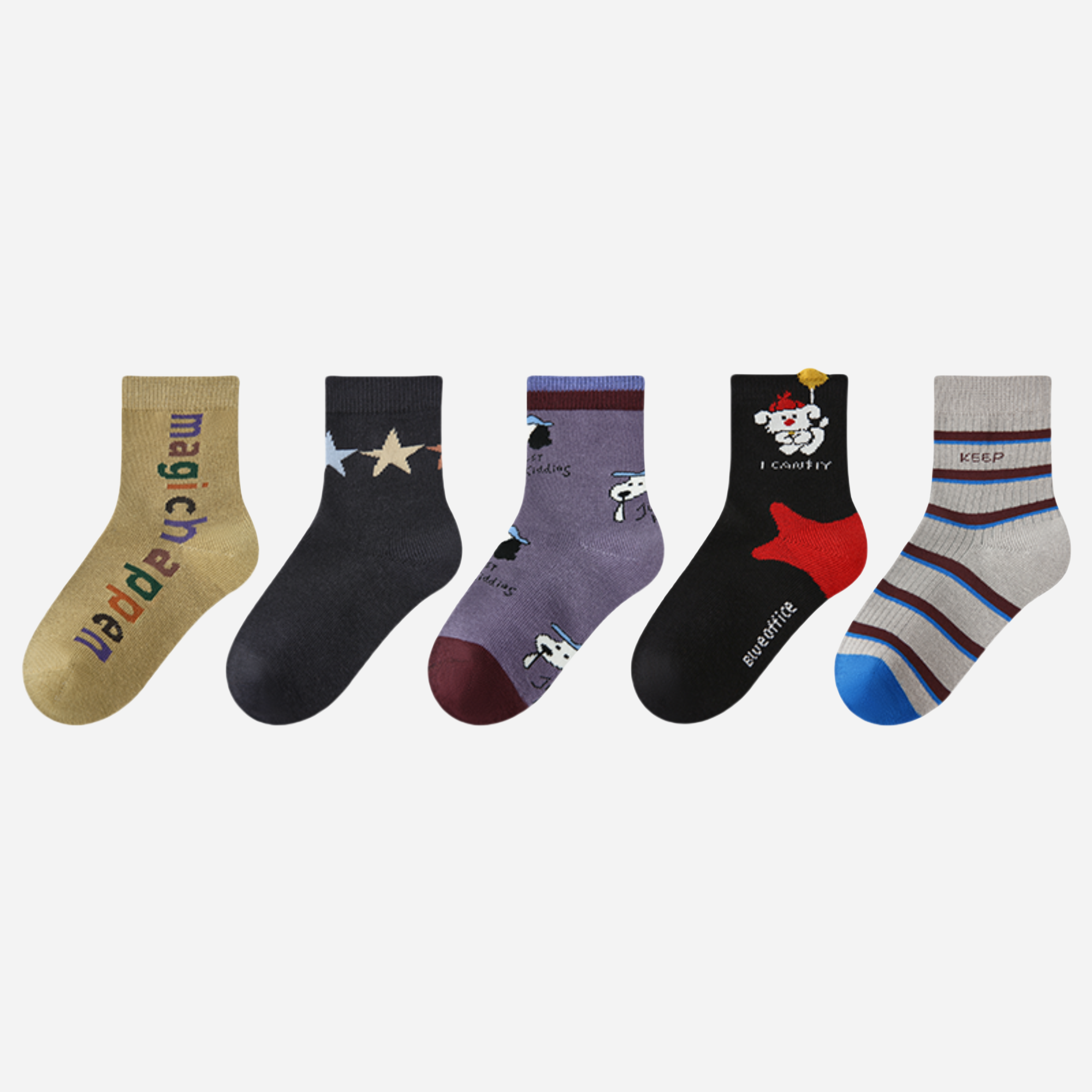 Kids' Graphic Star Doodles-5 Pack