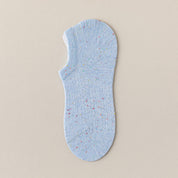 Women's Mesh Breathable Cotton Blend No-Show Socks - product photo showing breathable mesh comfort