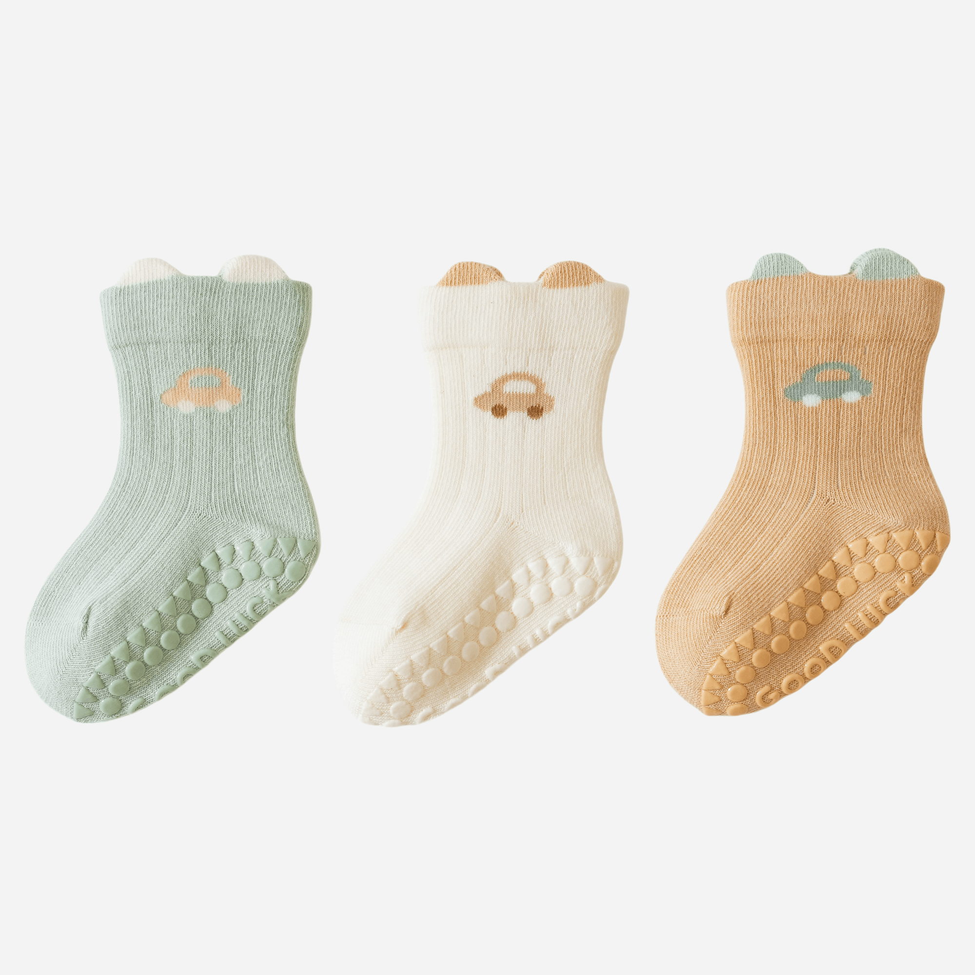 Babies Little Cruiser Grip Socks-3 Pack - Weavasocks