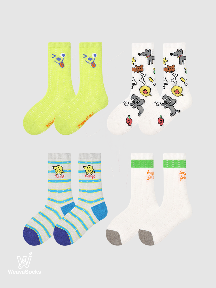Kids' Graffiti Woof Pack-4 Pack