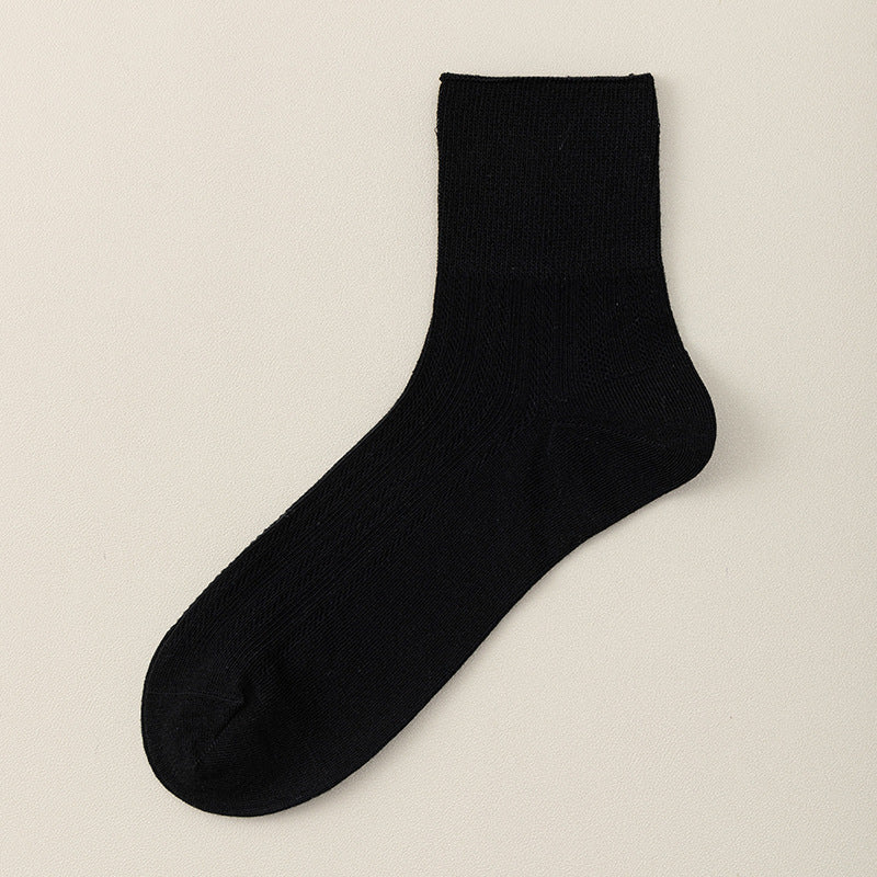"Breezy Stretch" Ultra-Thin Mesh Quarter Socks - product photo showing breathable mesh comfort