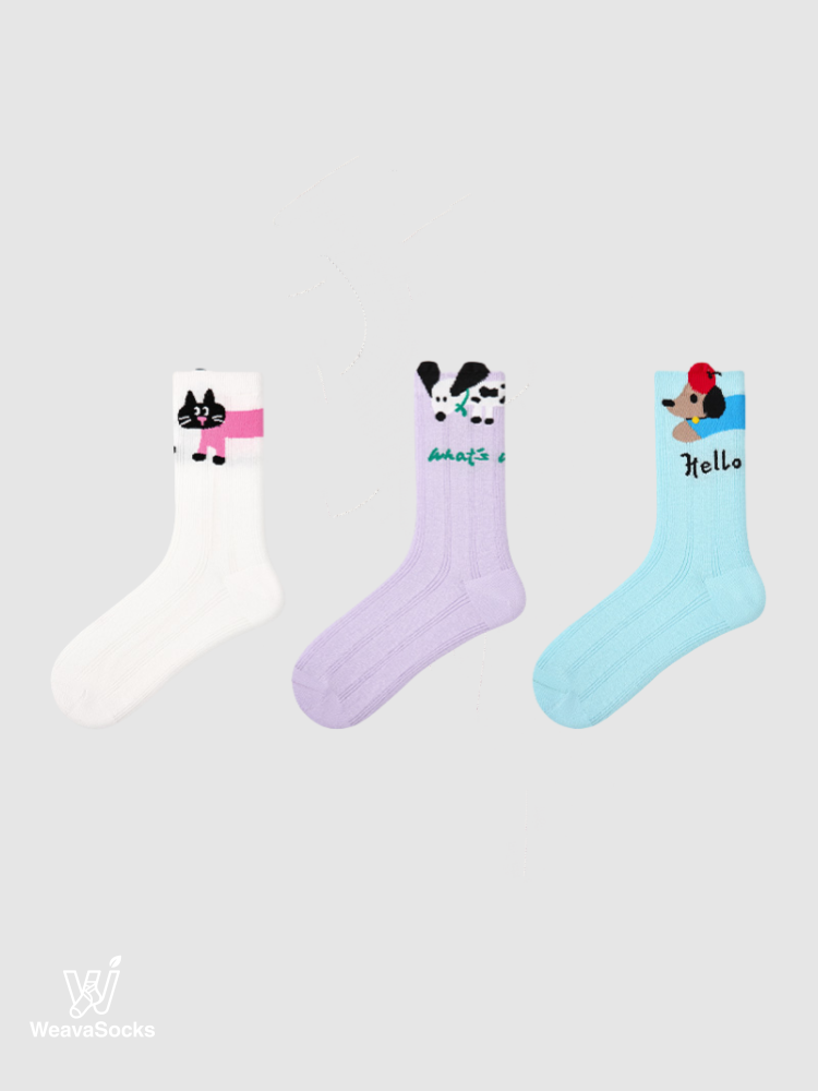 Women's Pastel Paws-3 Pack
