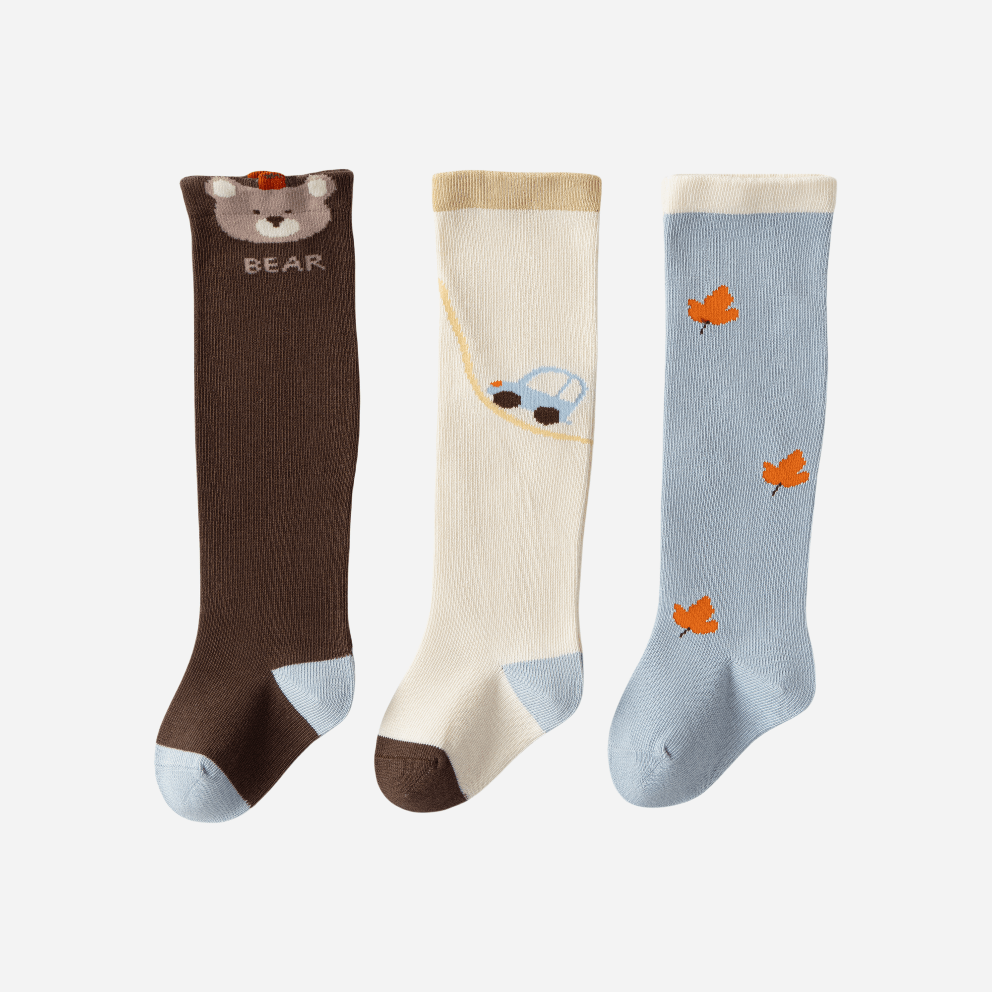 Babies The Autumn Getaway Knee-Highs-3 pack - Weavasocks