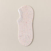 Women's Mesh Breathable Cotton Blend No-Show Socks - product photo showing breathable mesh comfort