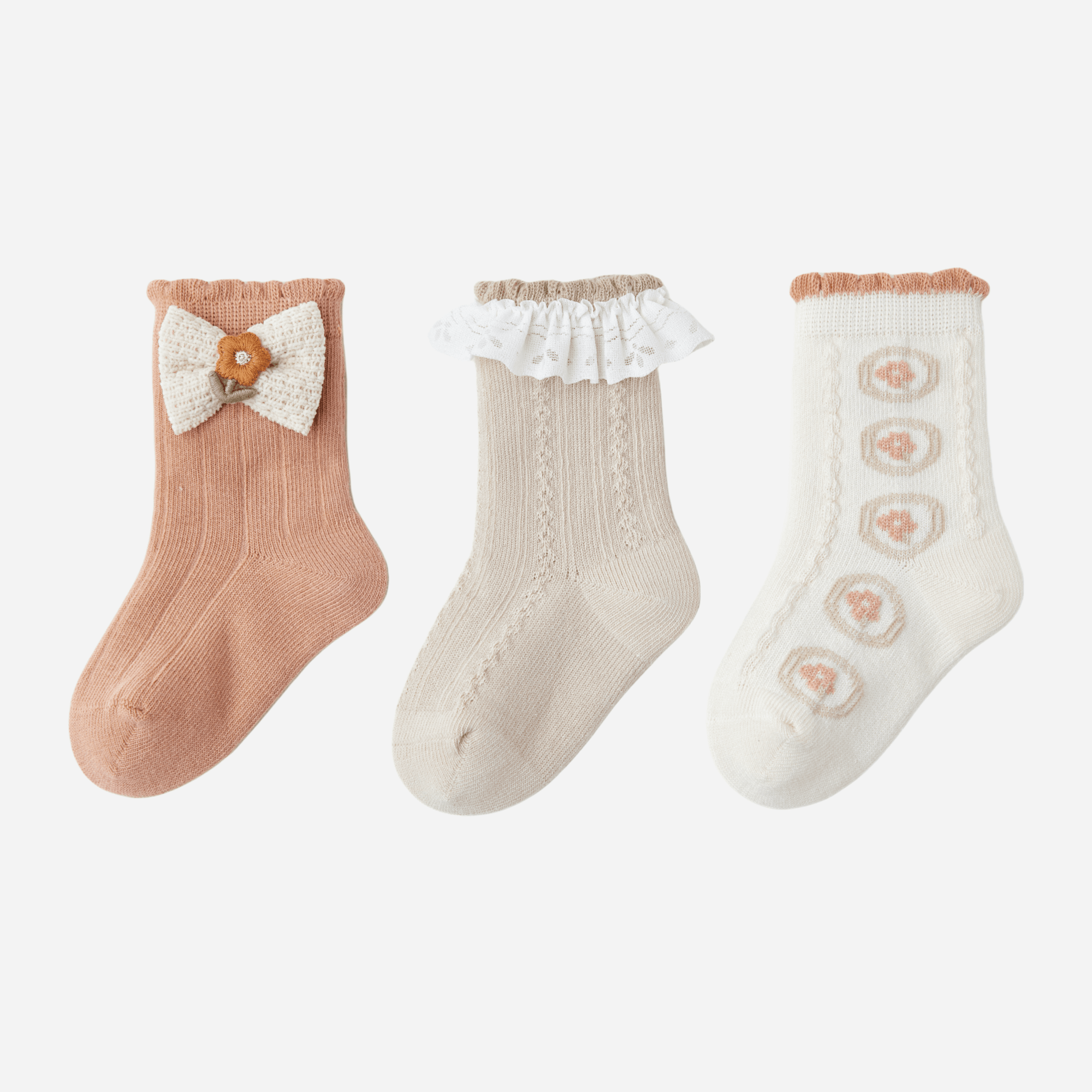 Babies The Texture Trove Socks-3 pack - Weavasocks