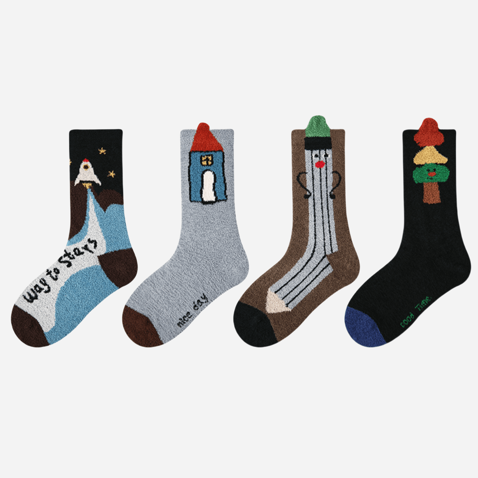 Kid's The Dreamscape Socks-4 pack - Weavasocks